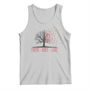 World AIDS Day Awareness Gift Tank Top Faith Hope Love TS12 Ash Print Your Wear