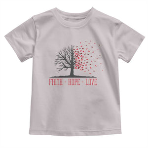 World AIDS Day Awareness Gift Toddler T Shirt Faith Hope Love TS12 Ice Gray Print Your Wear