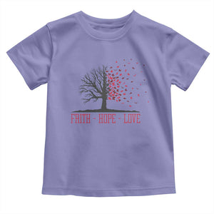 World AIDS Day Awareness Gift Toddler T Shirt Faith Hope Love TS12 Violet Print Your Wear