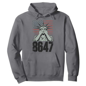 8647 Statue Of Liberty Hoodie Political Satire Protest Poster Graphic TS12 Charcoal Print Your Wear