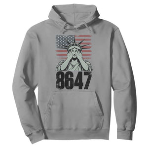 8647 Statue Of Liberty Hoodie Political Satire Protest Poster Graphic TS12 Sport Gray Print Your Wear