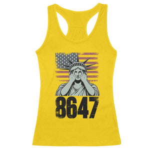 8647 Statue Of Liberty Racerback Tank Top Political Satire Protest Poster Graphic TS12 Daisy Print Your Wear