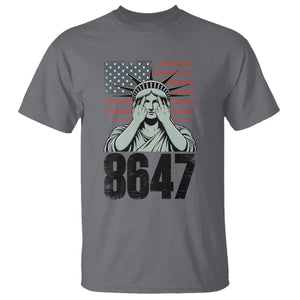 8647 Statue Of Liberty T Shirt Political Satire Protest Poster Graphic TS12 Charcoal Print Your Wear