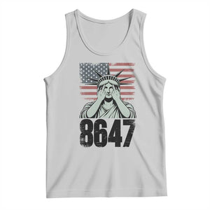 8647 Statue Of Liberty Tank Top Political Satire Protest Poster Graphic TS12 Ash Print Your Wear