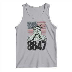 8647 Statue Of Liberty Tank Top Political Satire Protest Poster Graphic TS12 Athletic Heather Print Your Wear