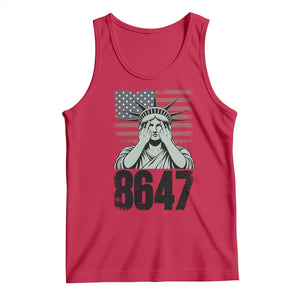 8647 Statue Of Liberty Tank Top Political Satire Protest Poster Graphic TS12 Red Print Your Wear