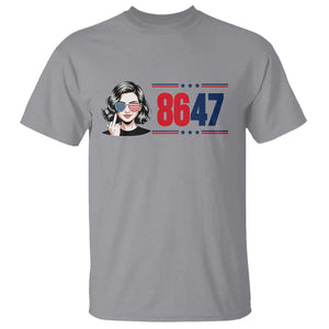 Political Activist 8647 T Shirt Freedom Satire Protest Graphic TS12 Sport Gray Print Your Wear