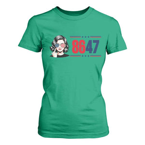 Political Activist 8647 T Shirt For Women Freedom Satire Protest Graphic TS12 Irish Green Print Your Wear