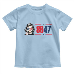 Political Activist 8647 Toddler T Shirt Freedom Satire Protest Graphic TS12 Light Blue Print Your Wear