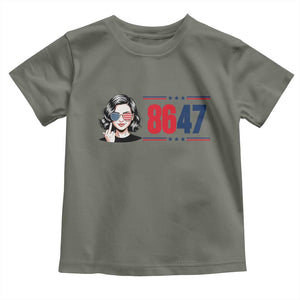 Political Activist 8647 Toddler T Shirt Freedom Satire Protest Graphic TS12 Military Green Print Your Wear
