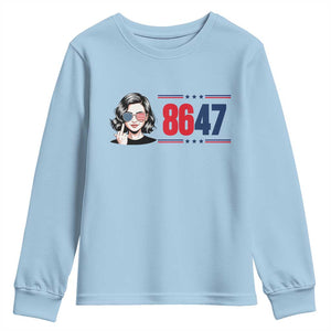 Political Activist 8647 Youth Sweatshirt Freedom Satire Protest Graphic TS12 Light Blue Print Your Wear