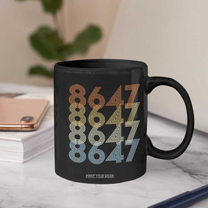 Retro Vintage 8647 Coffee Mug Freedom Protest Stripe Graphic TS12 Print Your Wear