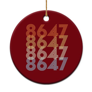 Retro Vintage 8647 Ceramic Ornament Freedom Protest Stripe Graphic TS12 1pc Red Print Your Wear