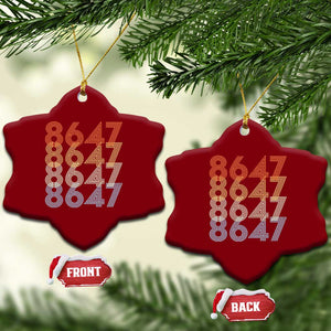 Retro Vintage 8647 Ceramic Ornament Freedom Protest Stripe Graphic TS12 Print Your Wear