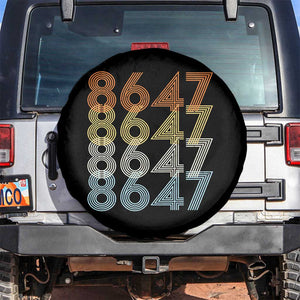 Retro Vintage 8647 Spare Tire Cover Freedom Protest Stripe Graphic TS12 No hole Black Print Your Wear
