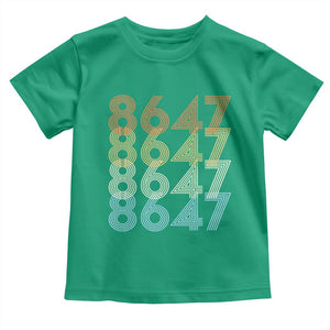 Retro Vintage 8647 Toddler T Shirt Freedom Protest Stripe Graphic TS12 Irish Green Print Your Wear
