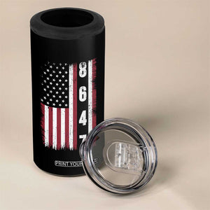 8647 Vintage US Flag 4 in 1 Can Cooler Tumbler Political Expression Apparel For Democrats TS12 Print Your Wear