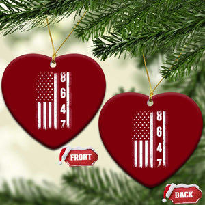 8647 Vintage US Flag Ceramic Ornament Political Expression Apparel For Democrats TS12 Print Your Wear