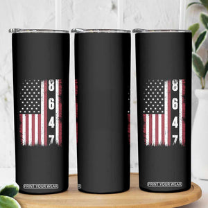 8647 Vintage US Flag Skinny Tumbler Political Expression Apparel For Democrats TS12 Print Your Wear