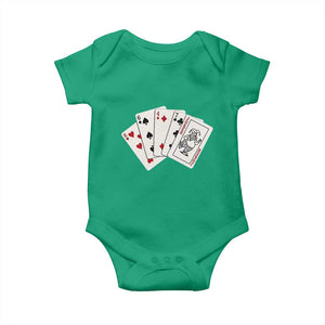 8647 Protest Playing Cards Baby Onesie Liberal Activist Anti Trump Graphic TS12 Irish Green Print Your Wear