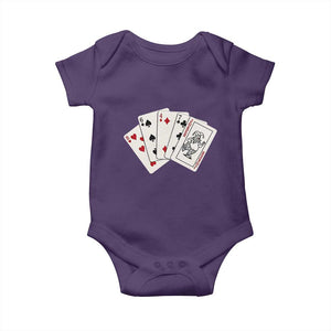 8647 Protest Playing Cards Baby Onesie Liberal Activist Anti Trump Graphic TS12 Purple Print Your Wear