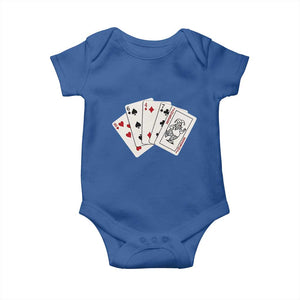 8647 Protest Playing Cards Baby Onesie Liberal Activist Anti Trump Graphic TS12 Royal Blue Print Your Wear