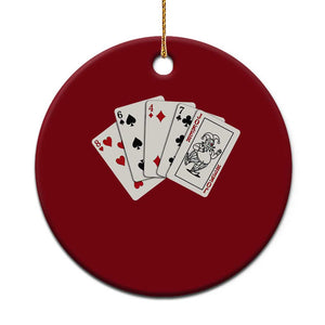 8647 Protest Playing Cards Ceramic Ornament Liberal Activist Anti Trump Graphic TS12 1pc Red Print Your Wear