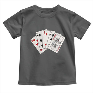 8647 Protest Playing Cards Toddler T Shirt Liberal Activist Anti Trump Graphic TS12 Dark Heather Print Your Wear