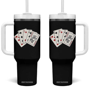 8647 Protest Playing Cards Tumbler With Handle Liberal Activist Anti Trump Graphic TS12 One Size: 40 oz Black Print Your Wear