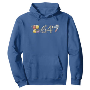 8647 Medical Professions Resist Graphic Hoodie Healthcare Worker Freedom TS12 Royal Blue Print Your Wear