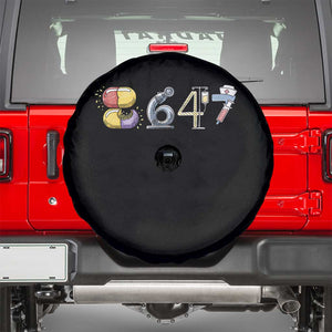 8647 Medical Professions Resist Graphic Spare Tire Cover Healthcare Worker Freedom TS12 Black Print Your Wear