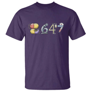 8647 Medical Professions Resist Graphic T Shirt Healthcare Worker Freedom TS12 Purple Print Your Wear
