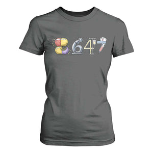 8647 Medical Professions Resist Graphic T Shirt For Women Healthcare Worker Freedom TS12 Dark Heather Print Your Wear