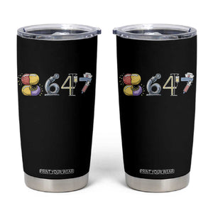 8647 Medical Professions Resist Graphic Tumbler Cup Healthcare Worker Freedom TS12 Black Print Your Wear