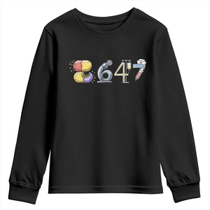 8647 Medical Professions Resist Graphic Youth Sweatshirt Healthcare Worker Freedom TS12 Black Print Your Wear