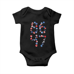 Red White Blue Seashell 8647 Baby Onesie Viral 2026 Beach Walk Satire Graphic TS12 Black Print Your Wear