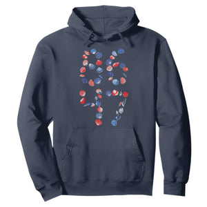 Red White Blue Seashell 8647 Hoodie Viral 2026 Beach Walk Satire Graphic TS12 Navy Print Your Wear