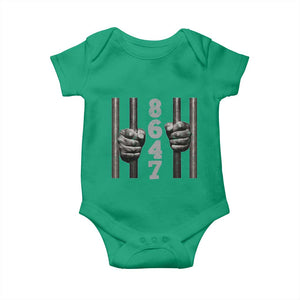 Funny 8647 Jail Baby Onesie Freedom Protest Satire Graphic Gift TS12 Irish Green Print Your Wear
