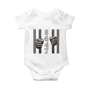 Funny 8647 Jail Baby Onesie Freedom Protest Satire Graphic Gift TS12 White Print Your Wear
