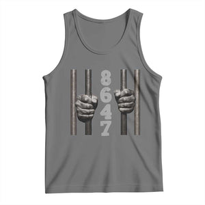 Funny 8647 Jail Tank Top Freedom Protest Satire Graphic Gift TS12 Black Heather Print Your Wear