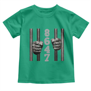 Funny 8647 Jail Toddler T Shirt Freedom Protest Satire Graphic Gift TS12 Irish Green Print Your Wear