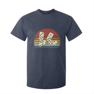 Vintage Domino Player 8647 T Shirt For Kid Board Game Subtle Protest TS12 Navy Print Your Wear