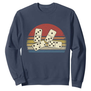 Vintage Domino Player 8647 Sweatshirt Board Game Subtle Protest TS12 Navy Print Your Wear