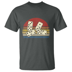 Vintage Domino Player 8647 T Shirt Board Game Subtle Protest TS12 Dark Heather Print Your Wear
