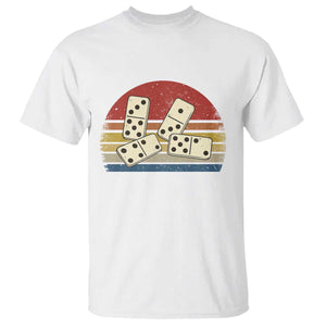 Vintage Domino Player 8647 T Shirt Board Game Subtle Protest TS12 White Print Your Wear