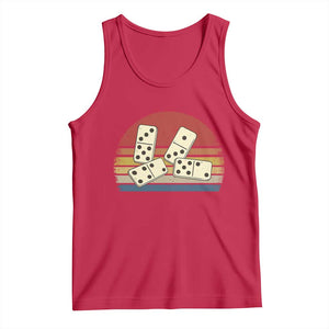 Vintage Domino Player 8647 Tank Top Board Game Subtle Protest TS12 Red Print Your Wear