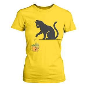 Funny No Kings Black Cat T Shirt For Women Rebellious Cat Lover Gift TS12 Daisy Print Your Wear