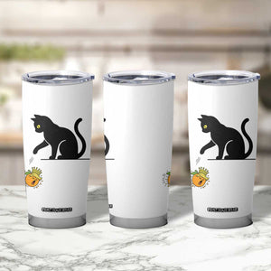 Funny No Kings Black Cat Tumbler Cup Rebellious Cat Lover Gift TS12 Print Your Wear