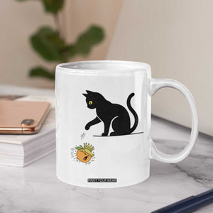 Funny No Kings Black Cat Coffee Mug Rebellious Cat Lover Gift TS12 Print Your Wear