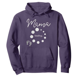 Mama Loading 2026 Hoodie Pregnancy Announcement Mothers Day TS12 Purple Print Your Wear
